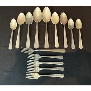 Vintage Art Deco American Silver Co Flatware Spoons And Forks